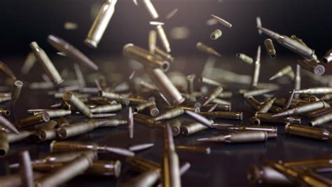 Bullets Falling High Quality Animation Stock Footage Video 100