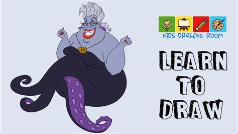 How To Draw Little Mermaid Ursula Youtube