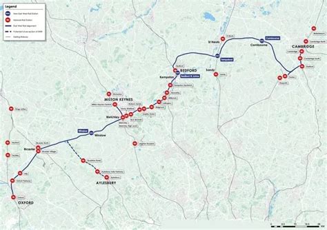 First Look At East West Rail Map Showing Route And New Translogistics