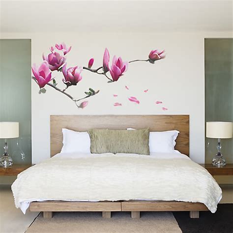 Home Magnolia Flower Vinyl Decals Wall Stickers Removable Mural Diy Ebay
