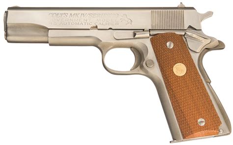 Colt Mark Iv Series 70 Government Model Semi Automatic Pistol