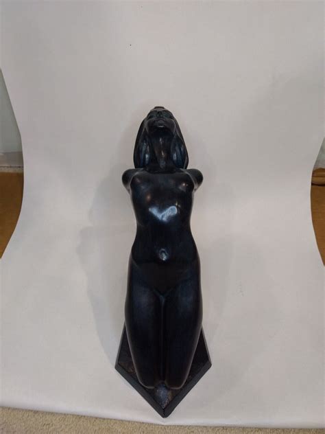 Mavin S Austin Productions Nude Female Plaster Sculpture By