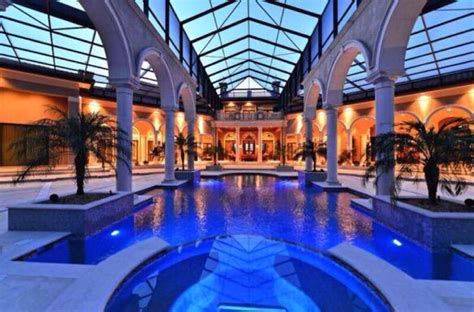 Indoor Pool Mansions Luxury Homes Dream Houses Mega