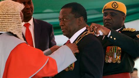 Emmerson Mnangagwa Sworn In As Zimbabwes President After Disputed Election Itv News