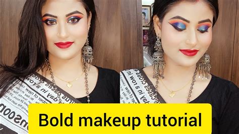 step by step makeup tutorial for beginners।।bold eye makeup for party।। how to apply party