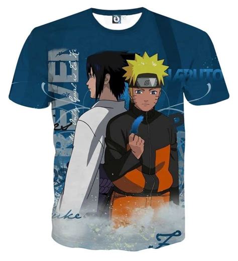Naruto Sasuke Two Sides Japan Anime Amazing Cool T Shirt Saiyan Stuff