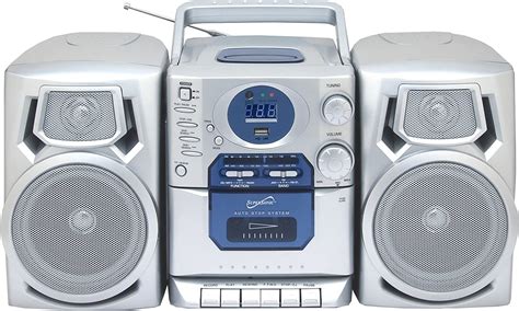 Supersonic Sc 803 Portable Mp3cd Player With Cassette