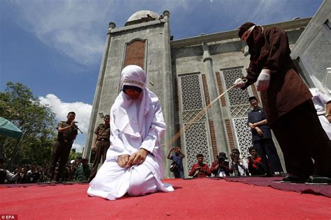 Unmarried Couples In Aceh Indonesia Flogged For Going On A Date
