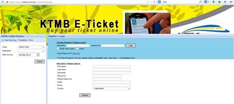 If you want to book railway tickets in malaysia, the ktmb e ticket system is the online ticket booking facility from ktm berhad. Buasir Otak: KTMB - Sistem e-ticketing yang SANGAT CEMERLANG