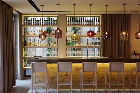 Niche Modern Bar Pendant Lights Illuminate Hotel In Austrian Alps