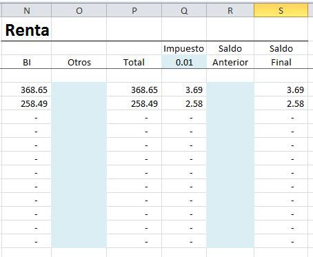 Control De Impuestos Archivo Excel