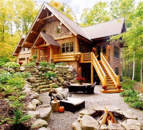 Charming Hybrid Log Home Page 2 Of 2 Log Homes Lifestyle