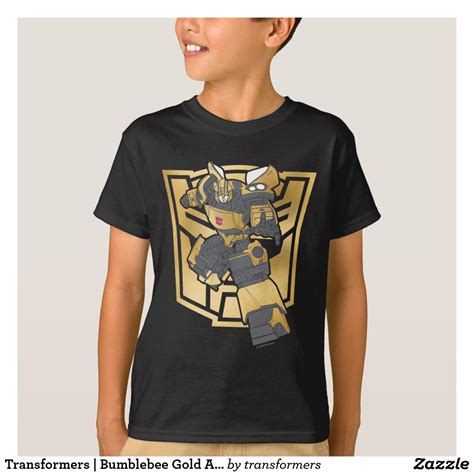 Transformers Bumblebee Gold Autobot Symbol T Shirt