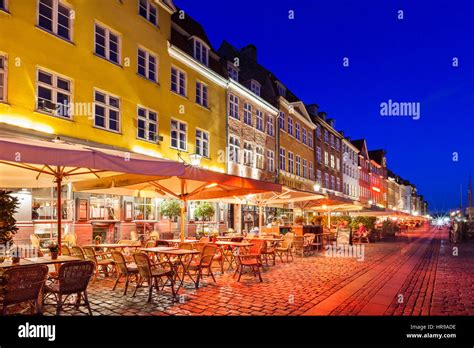 Restaurants And Colorful Facades At Nyhavn In Downtown Copenhagen