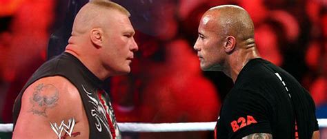 Wwe The Rock Vs Brock Lesnar Rematch To Headline Wrestlemania 32 In