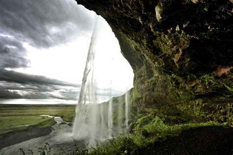 Travel Trip Journey Seljalandsfoss Waterfall On The South Coast Of