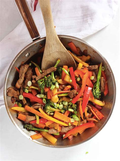 Healthy Marinated Beef And Vegetable Stir Fry Slow The Cook Down
