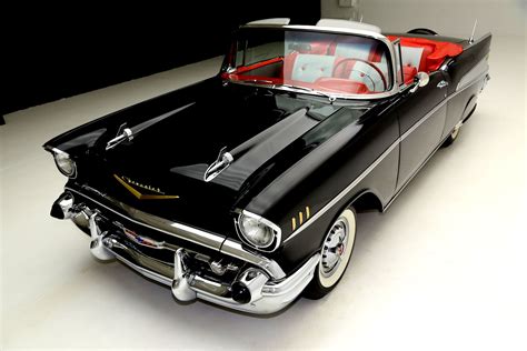 1957 Chevrolet Bel Air Convertible Retro Wallpapers Hd Desktop