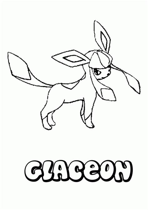Pokémon coloring pages for kids and parents, free printable and online coloring of pokémon. Glaceon Coloring Pages - Coloring Home