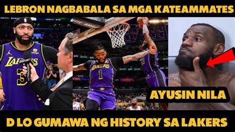 Lebron Seryoso Na May Mensahe Sa Mga Ka Teammates Ginaya Ni Dlo Ang