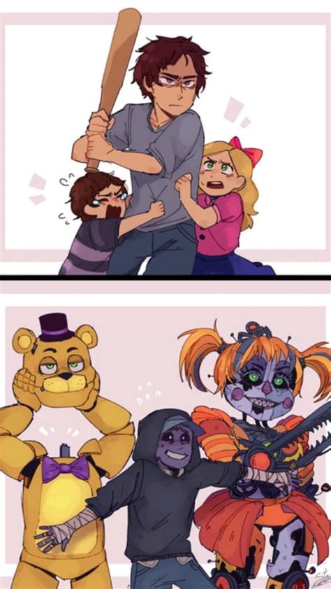 The Afton Siblings As They Grow Up With The Time👫☺️💖 Fnaf Characters