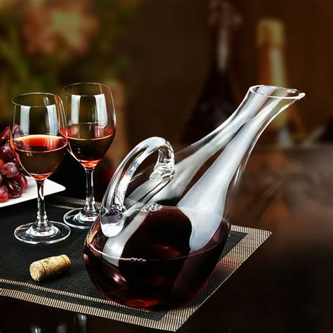 1200ml Swans Crystal Glass Decanter Lead Free Red Wine Decanter Carafe