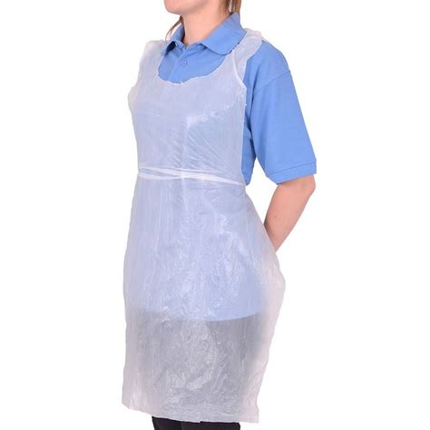 Disposable Aprons White 100 Pack Uk