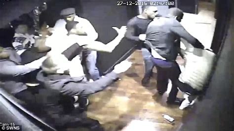 Mass Brawl Erupts In An Rnb Club Daily Mail Online