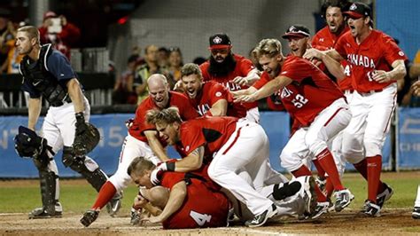 canada beats u s in wild baseball gold medal game cbc sports