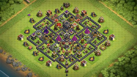 This will destroy all the defenses of the base. New TH9 Base Design,Defense 2018