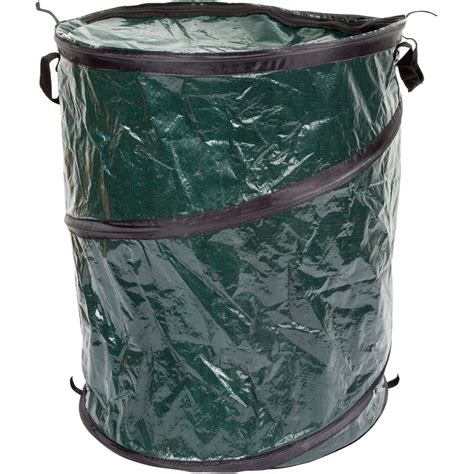 Collapsible Trash Can Pop Up 33 Gallon Trashcan For Garbage With