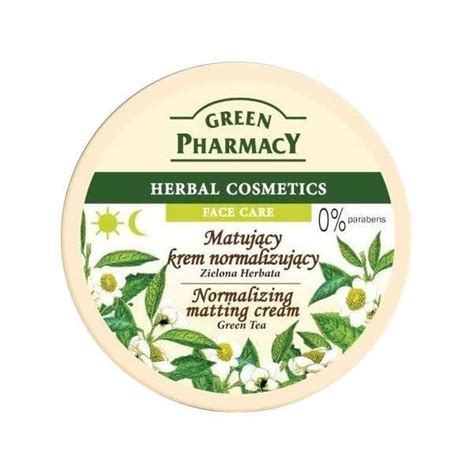 Green Pharmacy Herbal Cosmetics Krem Do Twarzy Normalizujący Z Zieloną