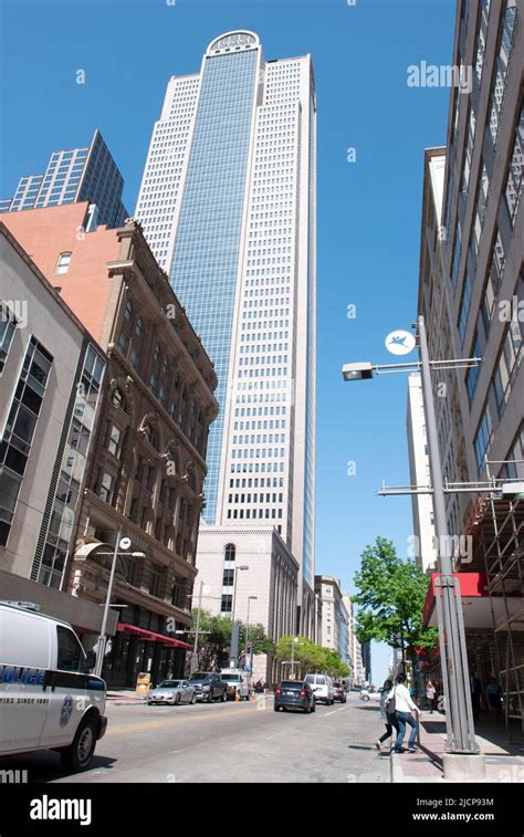 Street Scene In Downtown Dallas Texas In 2013 Stock Photo Alamy