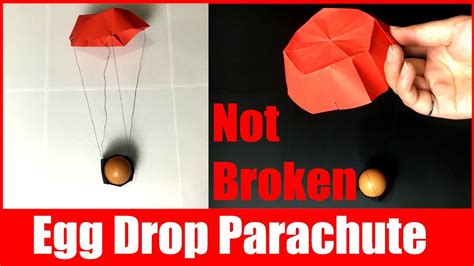 How To Make A Paper Parachute For Egg Drop Challenge Origami