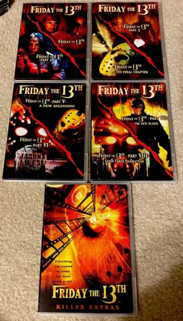 Friday The 13th Ultimate Edition Dvd Collection Box Set Movies 1 8