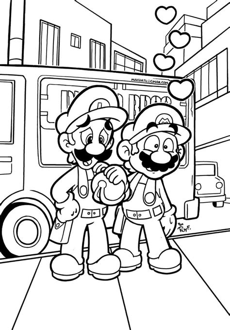 Now you can color him and his friends. 100 Coloring Pages Mario for Free Print | Mario and Luigi ...