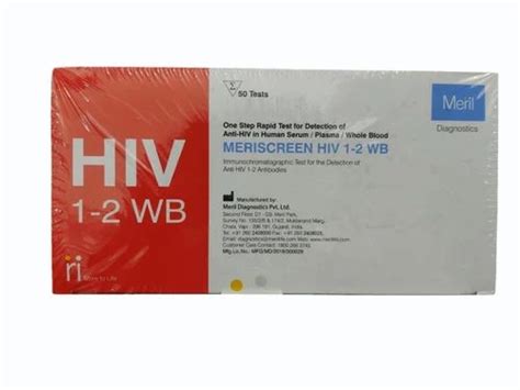 Meril Meriscreen Hiv Wb Rapid Test Kit Number Of Reactions Preps
