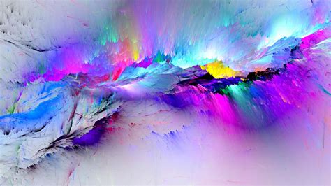 Multicolored Painting Colors Squirt 4k Hd Abstract
