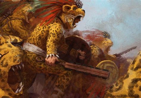 Jaguar Warriors By Kamikazuh On Deviantart Aztec Warrior Aztec Art