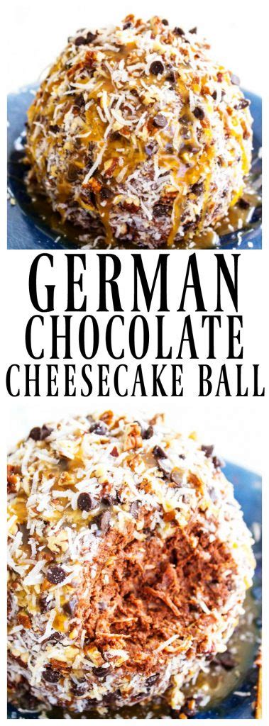 German chocolate cake frosting that is cooked on top of the stove and put on warm cake while frosting is warm. German Chocolate Cheesecake Ball - A Dash of Sanity