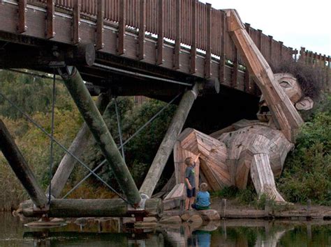 Artist Creates Wooden Giants And Hides Them In The Danish Wilderness