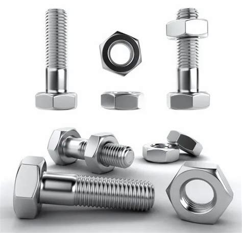 Hexagonal Stainless Steel Nut Bolts Manufacturers For Industrial