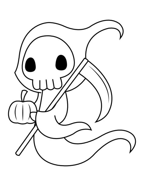 The Grim Reaper Coloring Pages