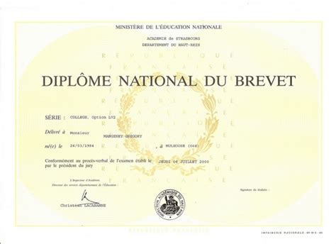 Diplome National Du Brevet