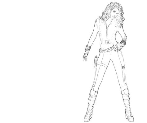 Black Widow Coloring Pages Ideas Whitesbelfast