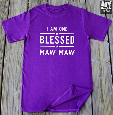 Maw Maw Shirt Grandma T Mothers Day Shirt Christmas T Etsy