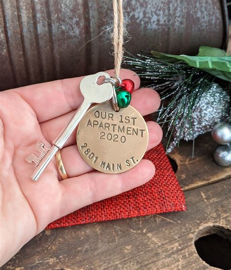 Our First Apartment Key Ornament Personalized Christmas Etsy In 2022