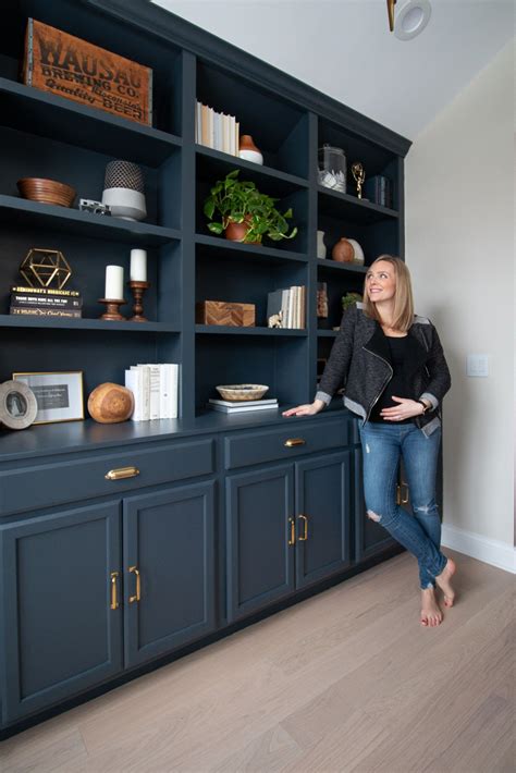 Home Office Makeover With Navy And Brass The Diy Playbook Office