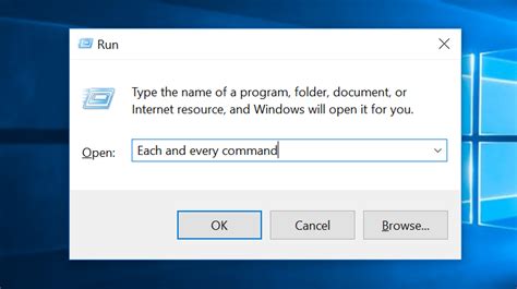 Run Command A Complete List For Windows 7 81 And 10