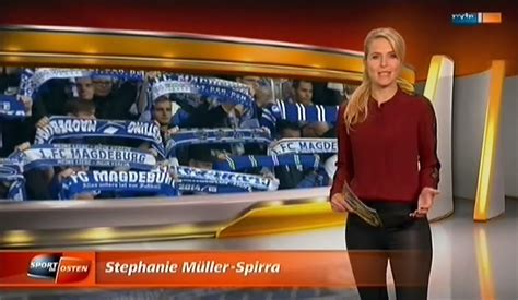 In der neuen folge von sportschau daily nimmt moderatorin stephanie. Stephanie Müller-Spirra bei 'Sport im Osten' im MDR am 15 ...